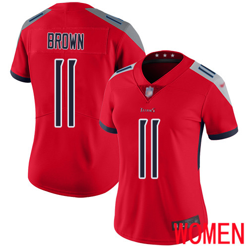 Tennessee Titans Limited Red Women A.J. Brown Jersey NFL Football #11 Inverted Legend